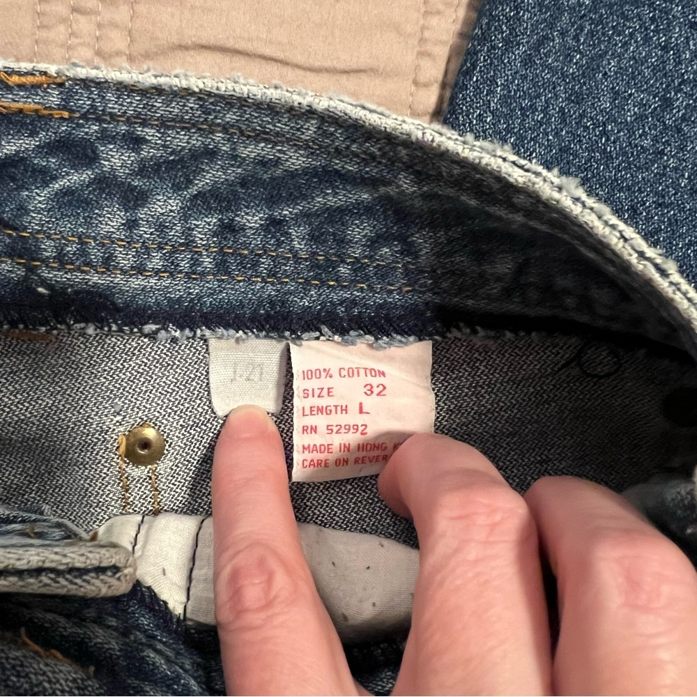 Jordache Women's Straight Leg Blue Jeans - Picture 3 of 6